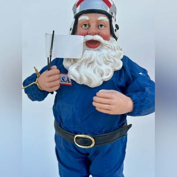 Vintage Holiday Time Aviator Santa Claus Figurine Pilot Christmas Decor wi Tags - Picture 2 of 10
